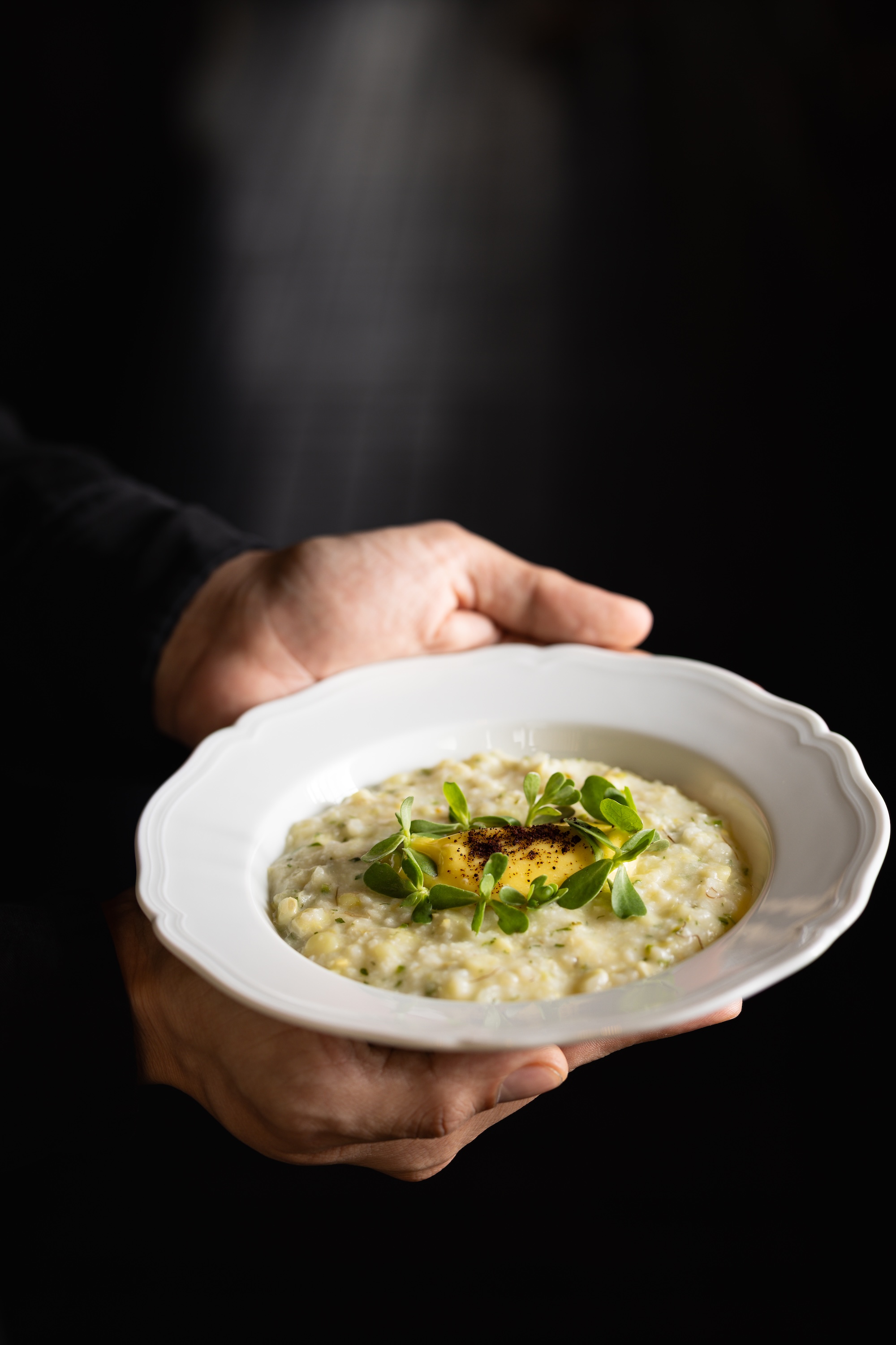 Corn risotto at Coyul